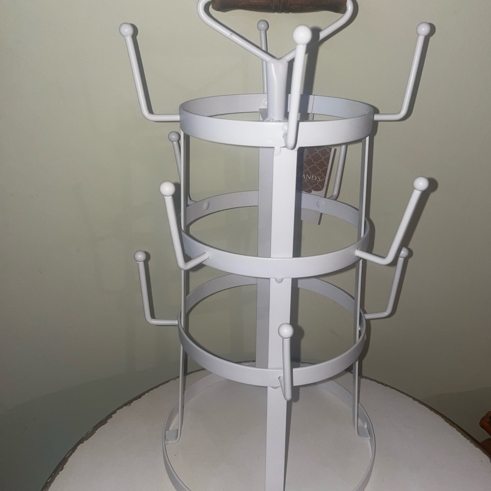 12 Cup Tabletop Farmhouse Mug Rack